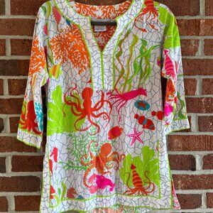 Gretchen Scott Sea Life Tunic Top – Size S